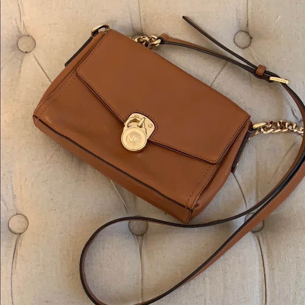 Michael Kors Camel Leather Crossbody
